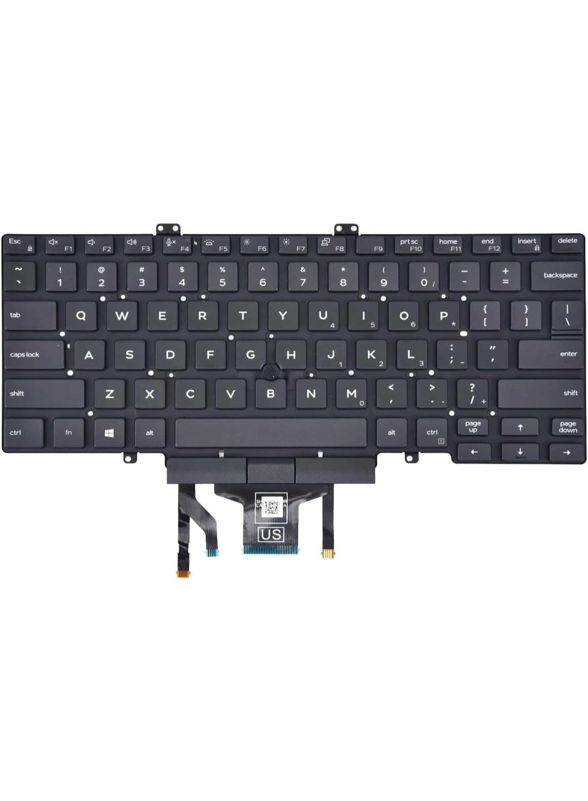 Terabyte Latitude 3400 5400 5401 5410 5411 7400 7410 Series - Replacement Keyboard Backlit Pointer US Layout