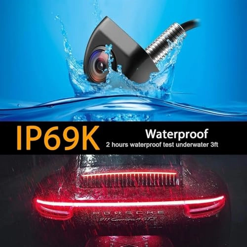 Rear View Camera - Night vision Universal RCA Connector 720P