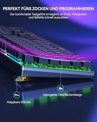 RGB Gaming Keyboard - DE Wired