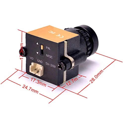 Readytosky HD FPV Camera 1000TVL 1/3 CCD 110 Degree 2.8mm Lens Mini NTSC PAL Switchable Camera for FPV Quadcopter