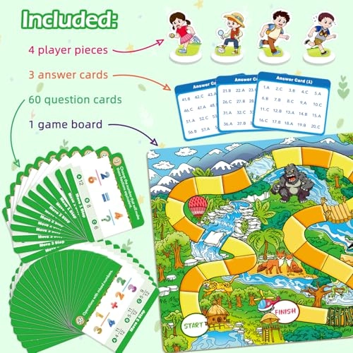 Forest Fraction Board Game - 8 years and up 4 pieces