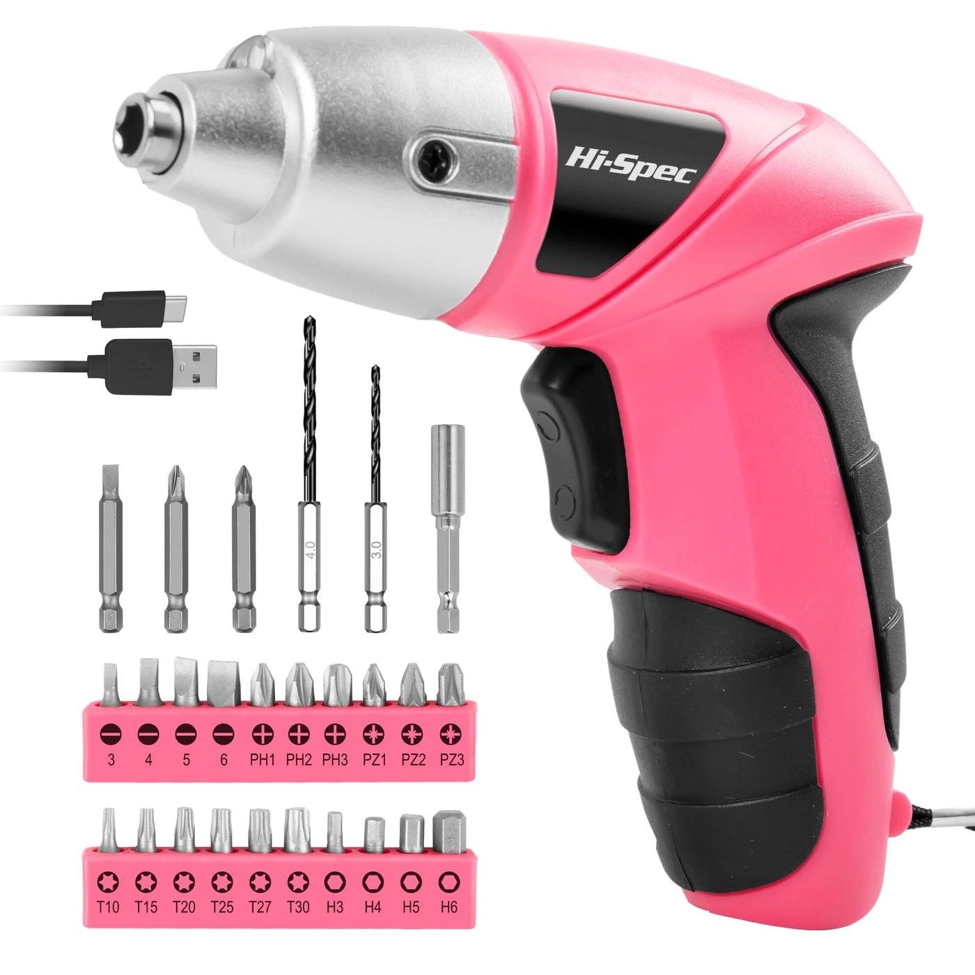 Hi-Spec Products Electric Power Screwdriver - 1500 Milliamp Hours