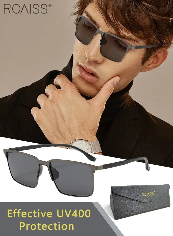 roaiss Rectangular Sunglasses - 59mm Grey