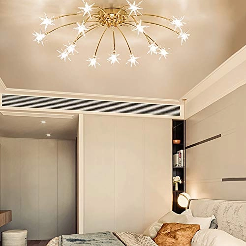 Nordic Art Stars Ceiling - G4 21 head Black and white light