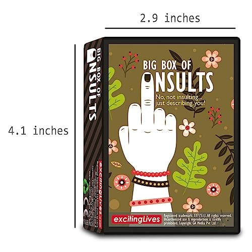 Big Box of Insults - 50 Cards - Card Game