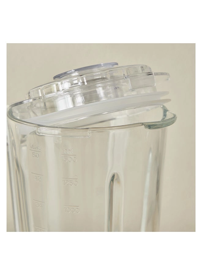 AEL-4007BL - Glass Jar Black/Silver