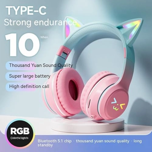 Cat Ear Headphones Wireless Headphone