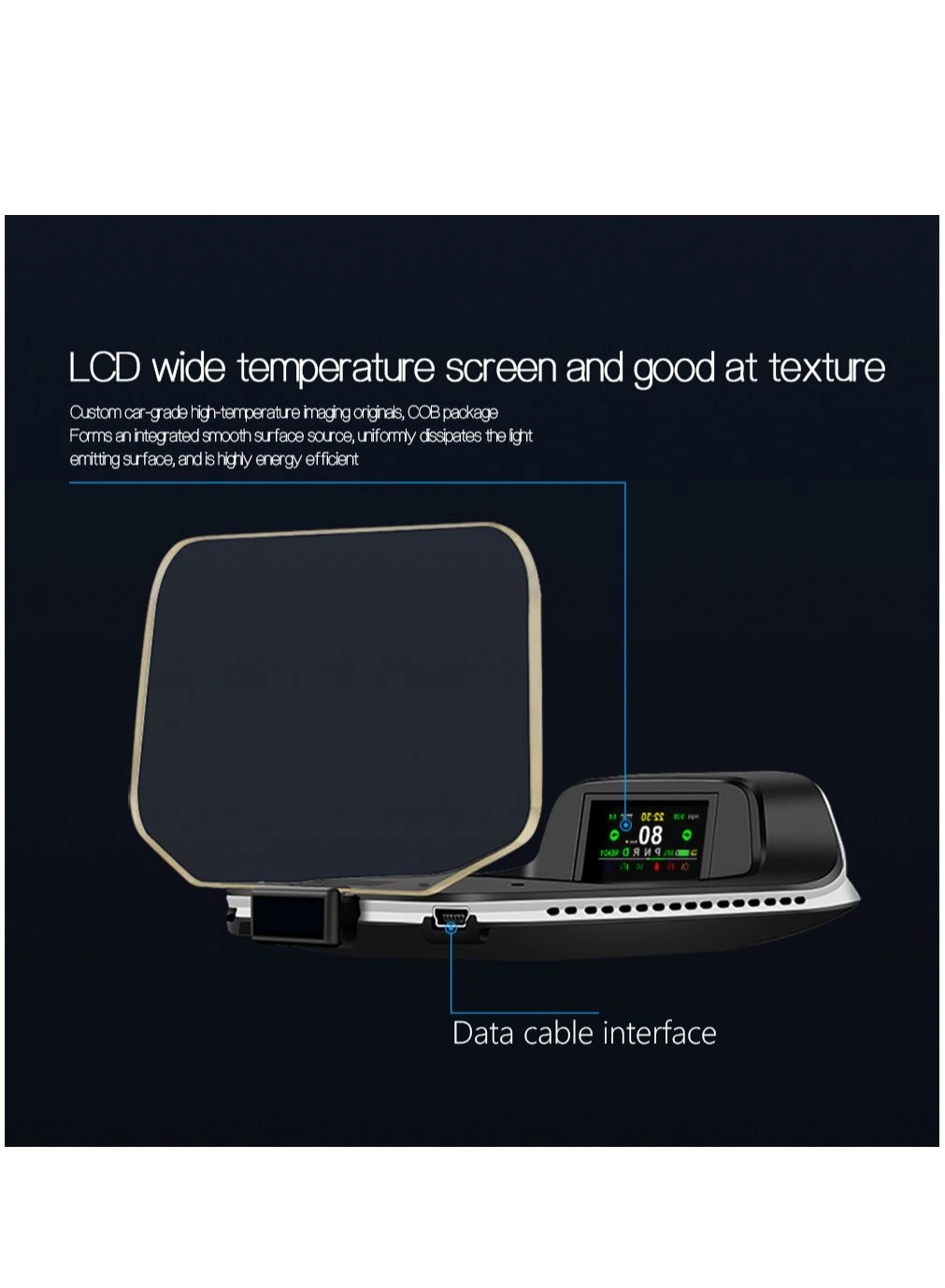 T3 - Head Up Display OBD+GPS