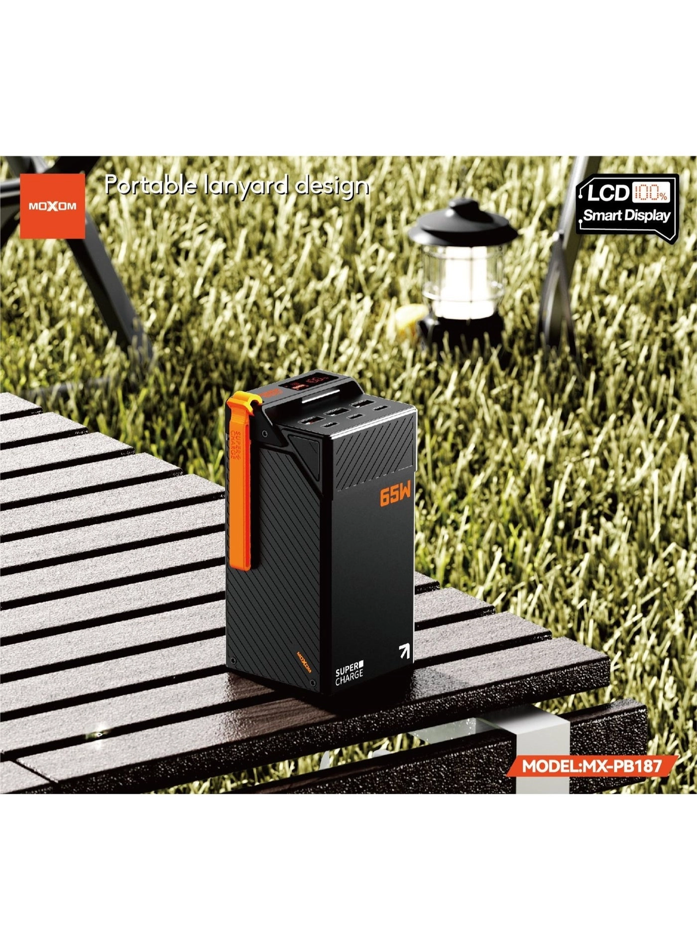 MX-PB187 - 50000mAh 65W Fast charging 3xUSB-A 1xUSB-C