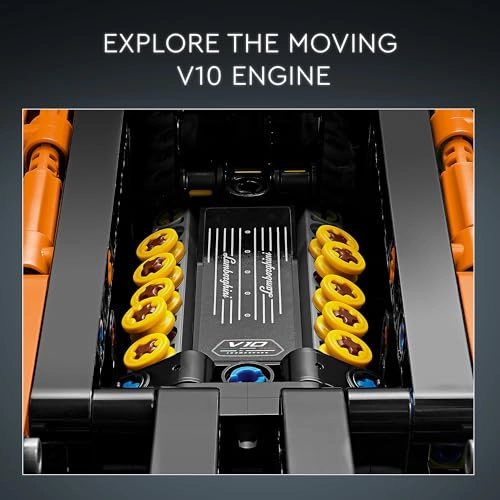 Technic Lamborghini Huracán Tecnica (42196) - Ages 9+ V10 engine