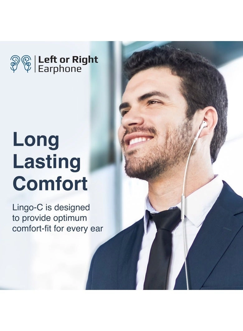 Ergonomic In-Ear USB-C Wired Mono Earphone