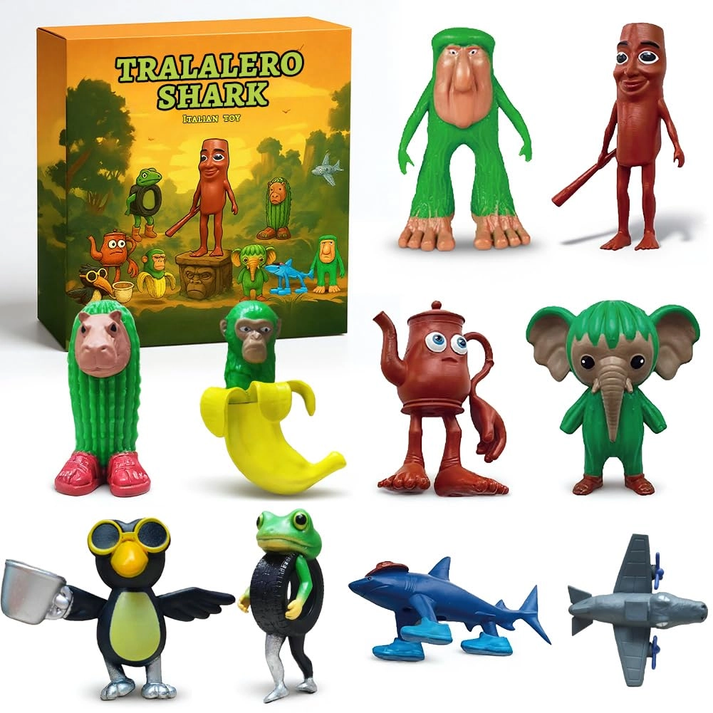 Dlishka Italian brain red figures (tung tung tung tung sahur) 10 pcs