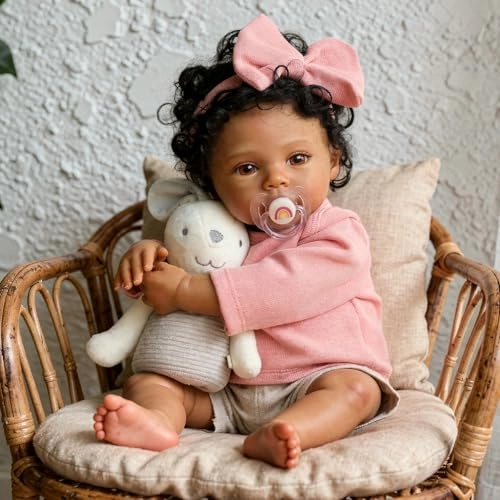 Reborn Baby Doll - 18 Inch Weighted Cloth Body Girl Ages 3+