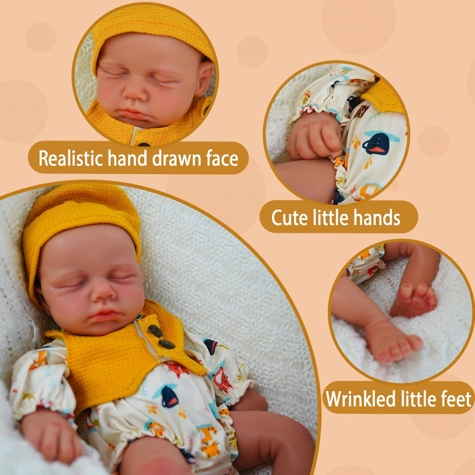 Reborn Baby Doll - 12 inch Full Body Silicone Baby Boy