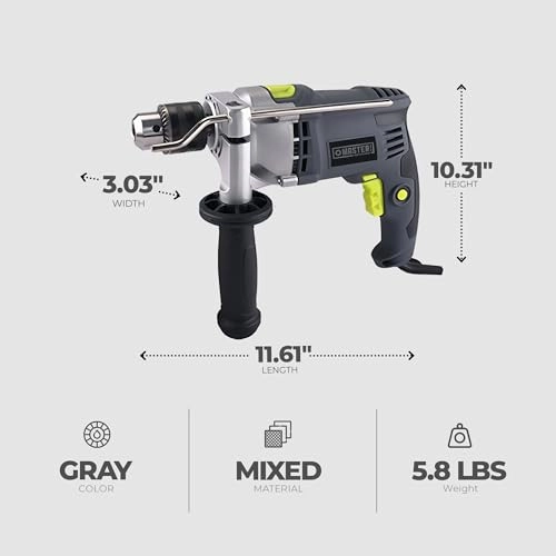 Hammer Drill - 7.5 Amps 0.5-Inch 3000 RPM