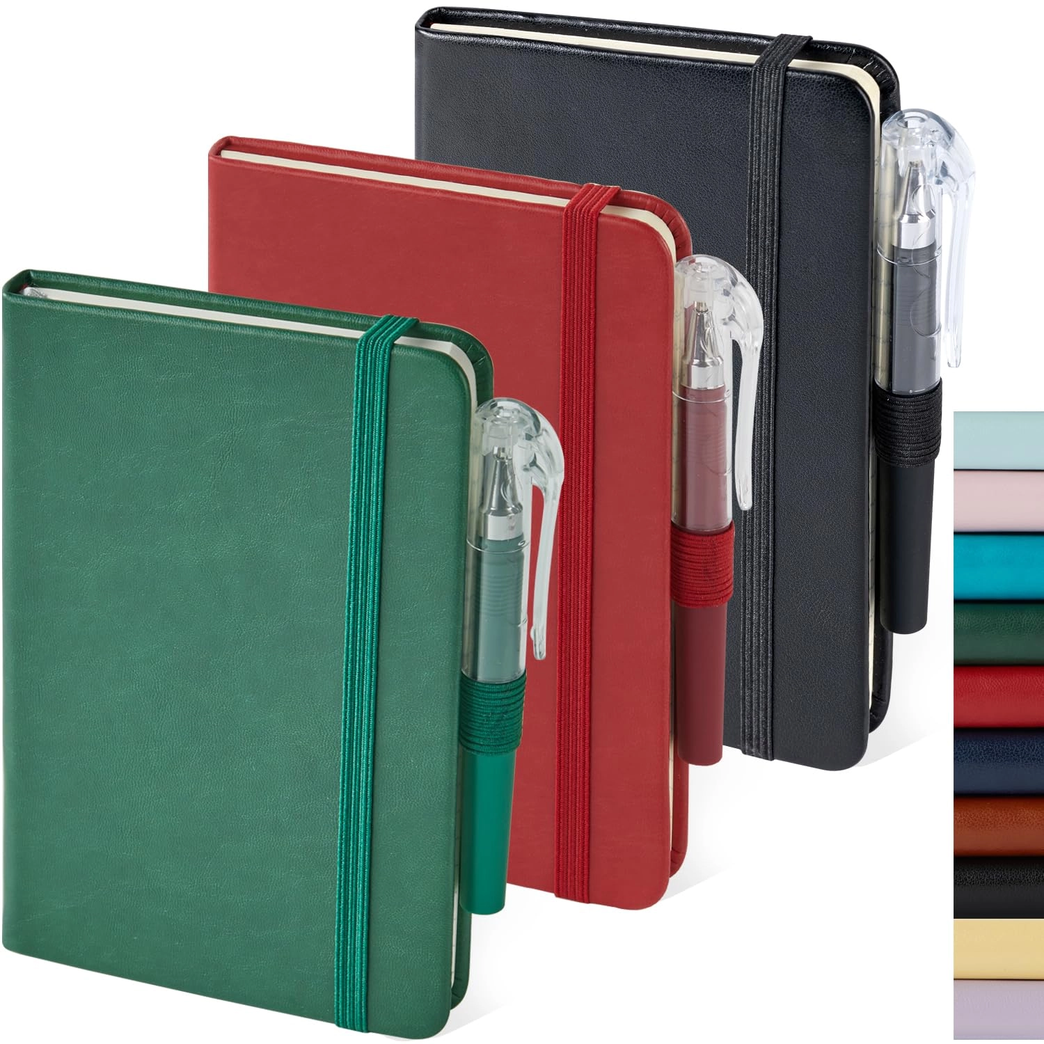 Small Notebook Journal - 68 Sheets 3 Pack Ruled