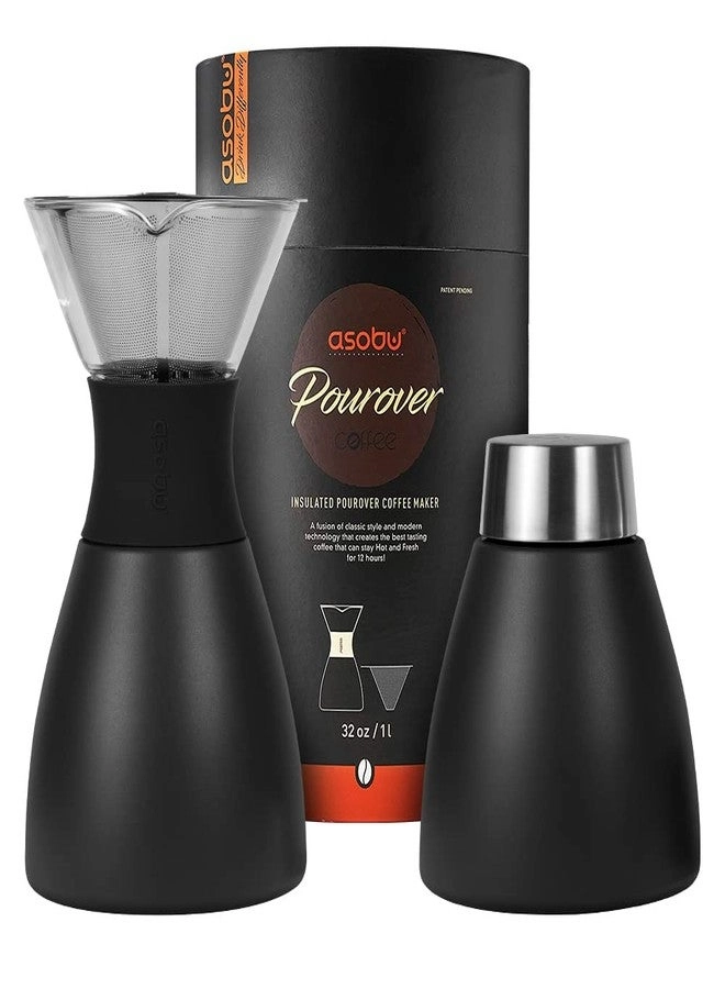 Asobu Insulated Pour Over - Double-Wall Vacuum Stainless-Steel Filter