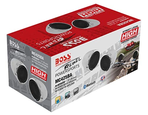 MC425BA - (2) 3" Chrome Speakers