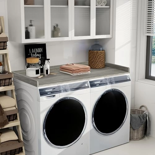 Washer and Dryer Countertop - 54" W x 27.5" D 2.87" H Grey