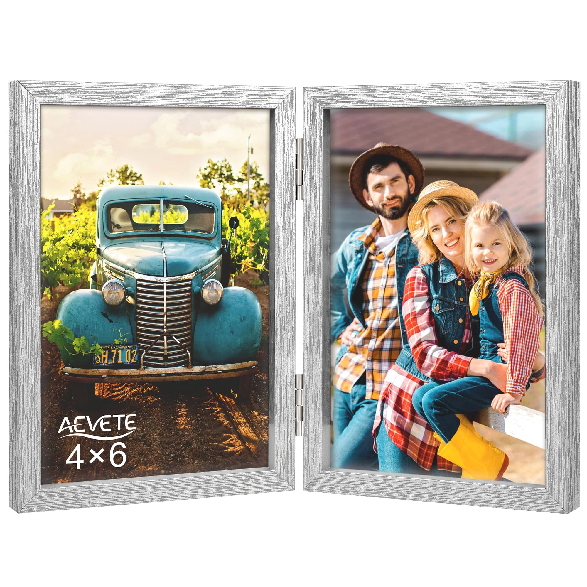 Double Picture Frame - 4x6 in two