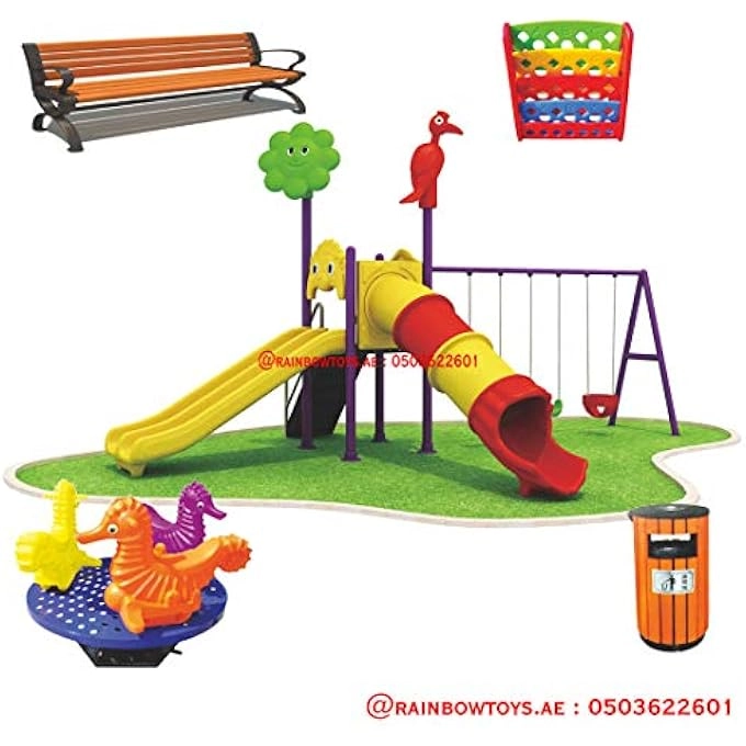 MULTI PURPOSE KIDS OUTDOOR PLAYING EQUIPMENTS - 550X330X330CM