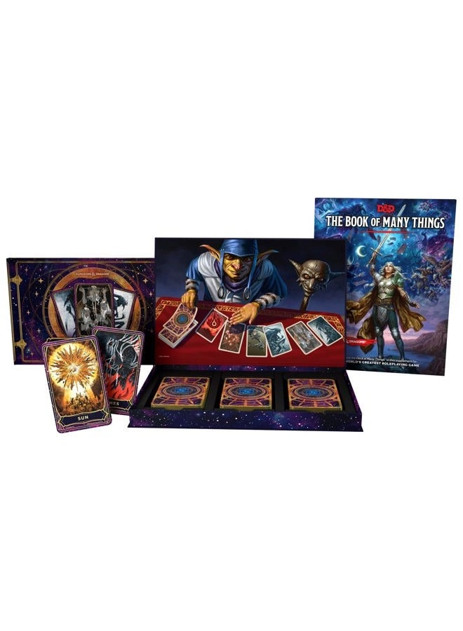 Wizards of the Coast Deck of Many Things - 66-Card + Book of Many Things - 192-page hardcover + Deck of Many Things Card Reference - 80-page hardcover