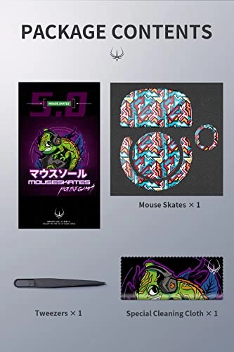 5.0 Colorful Mouse Feet Skates - Ultra Transparent PTFE for G Pro X Superlight Wireless