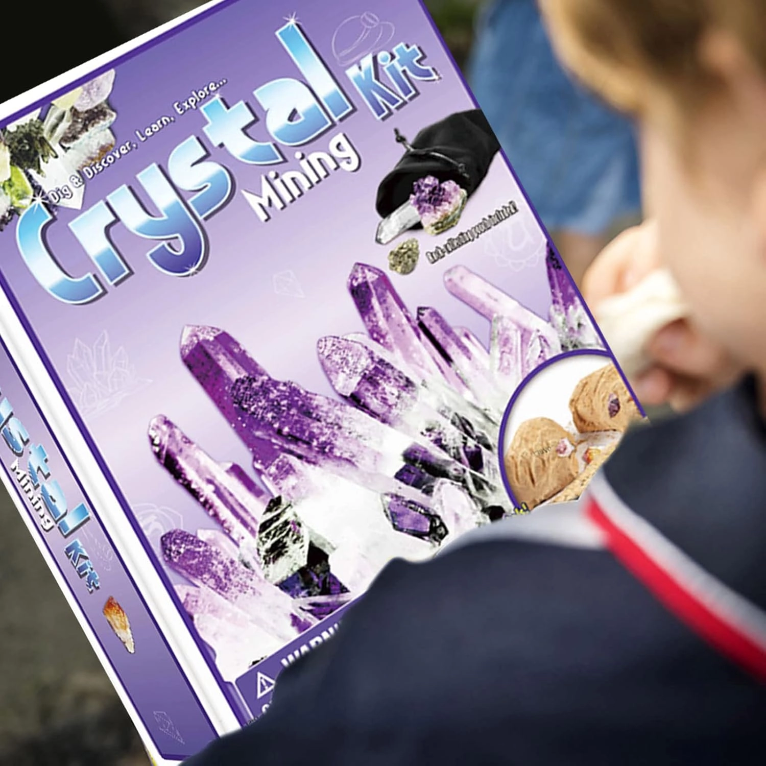 Crystals DIY Mining Kit Geology - 3 years+ 9 pieces