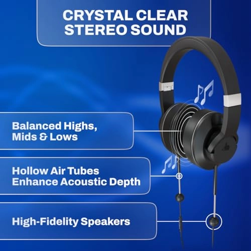EMF-Free Over-Ear Headphones - Wired Headphone