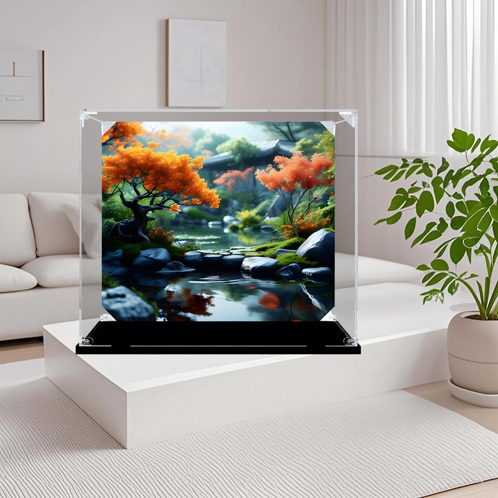 Generisch Acrylic Display Case (10345) - Secret Flower Bed Lego