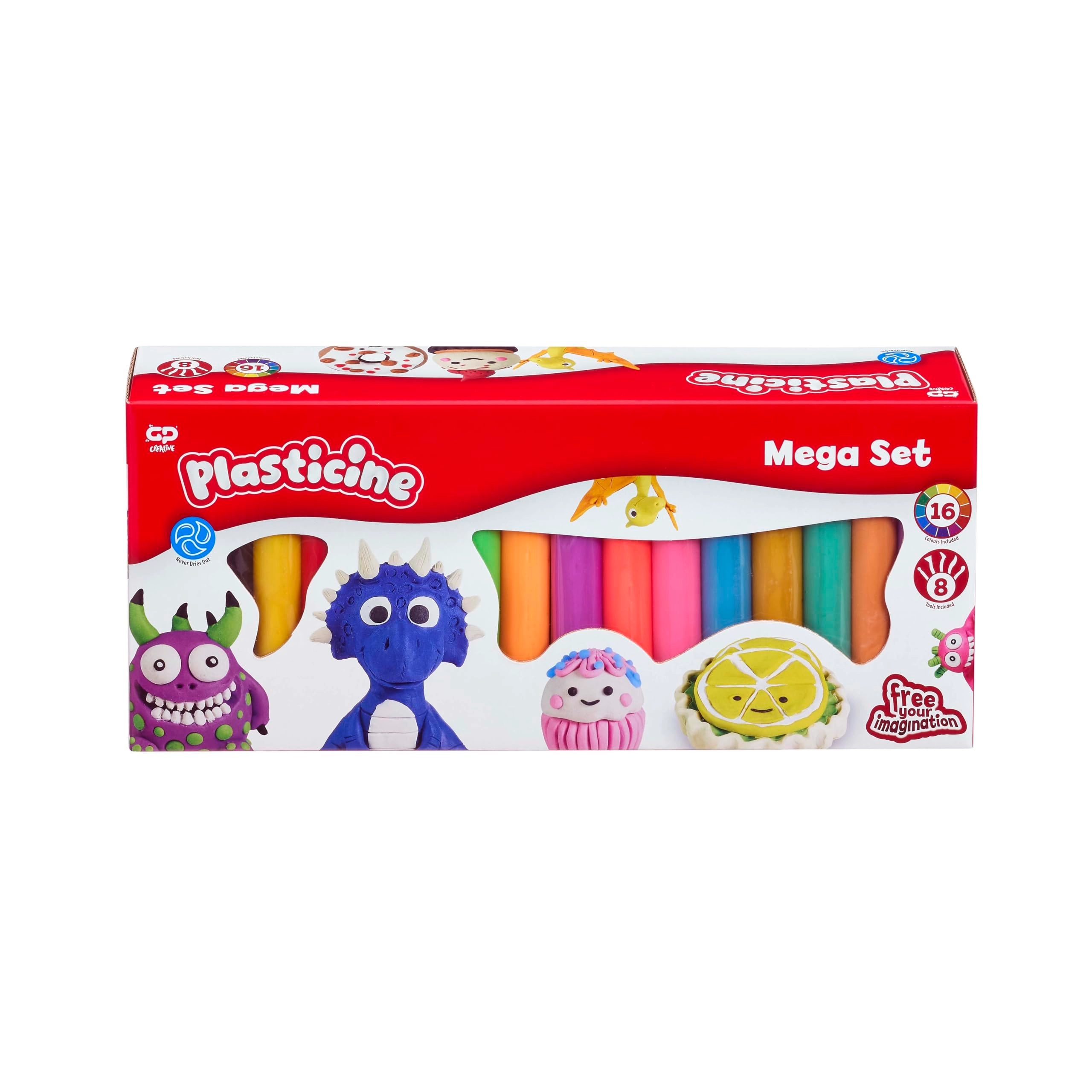 The Original Plasticine Mega Refill Set - Modelling Clay
