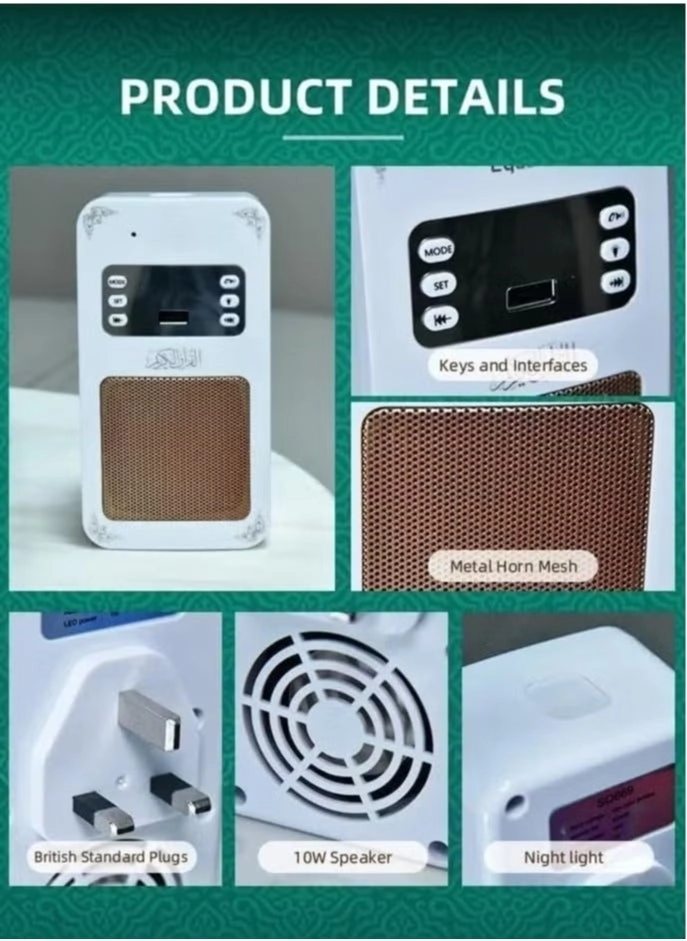 AWALOR QURAN SPEAKER - Smart Tasbih Zikr Ring Portable