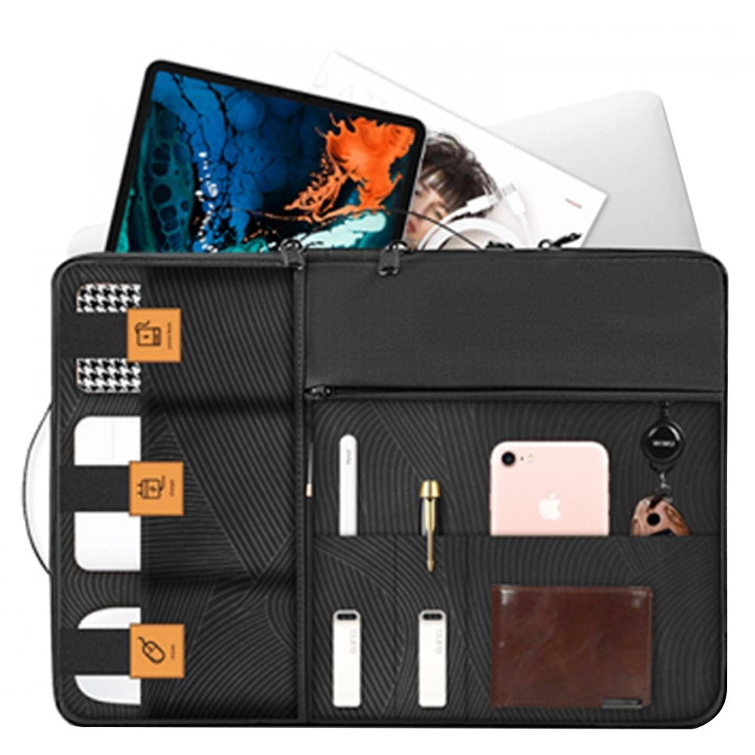 Alpha Double Layer Sleeve Bag for 14-Inch Laptop