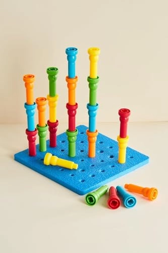 Stacking Pegs Building Set - 3+ 30 pieces