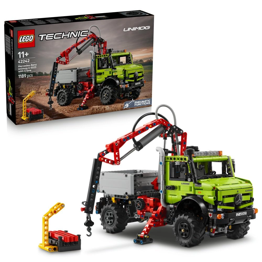 LEGO Technic Mercedes-Benz Unimog U 5023 (42242) - Crane Pneumatic Pump & Piston Engine