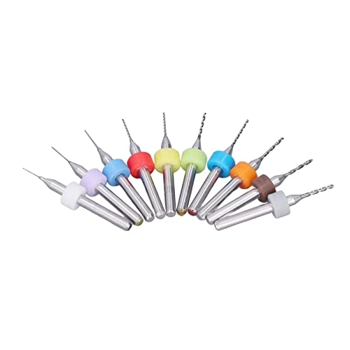 Mini Drill Bit - 10 x Tungsten Steel 0.3-1.2mm