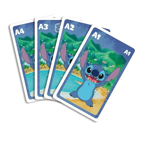 4-in-1 Stitch Card Game - Lilo & Stitch 7 Families
