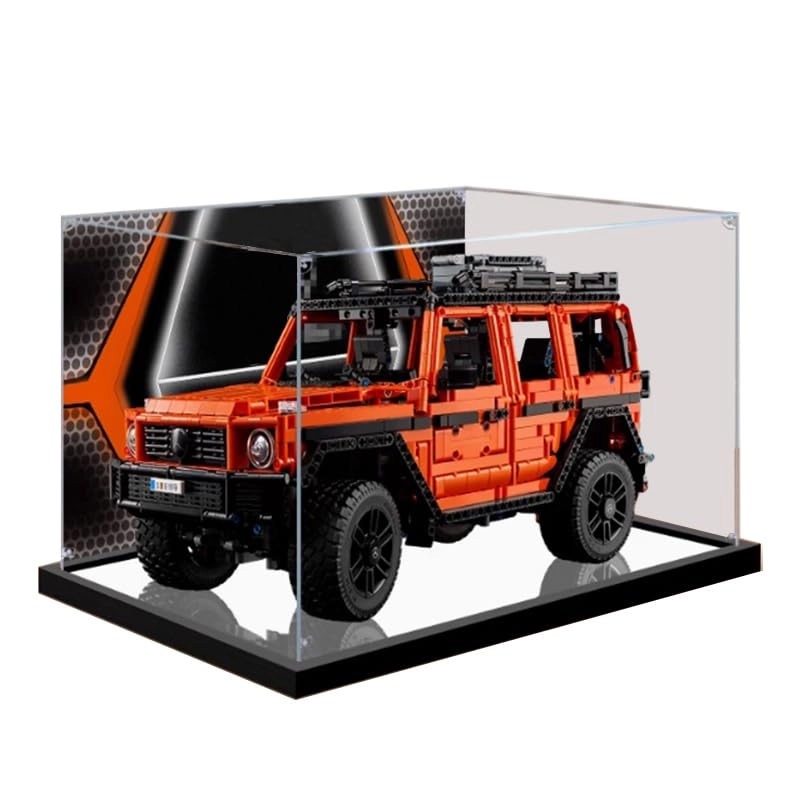 Clear Acrylic Display Case for 42177 - 55x30x34cm Black Bottom