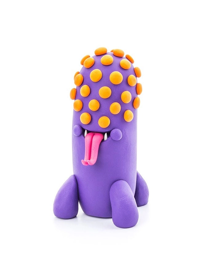 DIY Beasts Yollo, Violet, Fishka - Modelling Clay 3+ years 6 cans