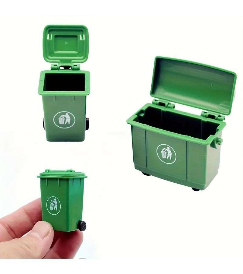 Generic Micro Landscape Themed Garbage Bin Decoration Ornaments - ABS Set