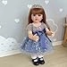 Reborn Baby Doll - 22 Inches Full Body Vinyl Long Hair Ages 3+