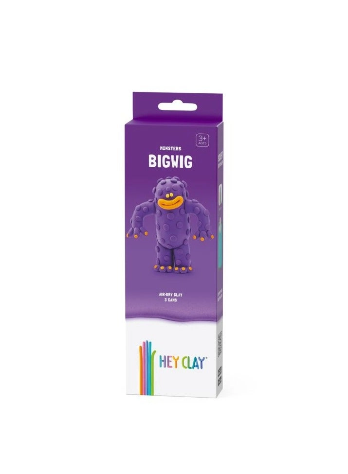 DIY Bigwig Plastic Creative Modelling Air-Dry Clay - Organic 170g 3 pcs.