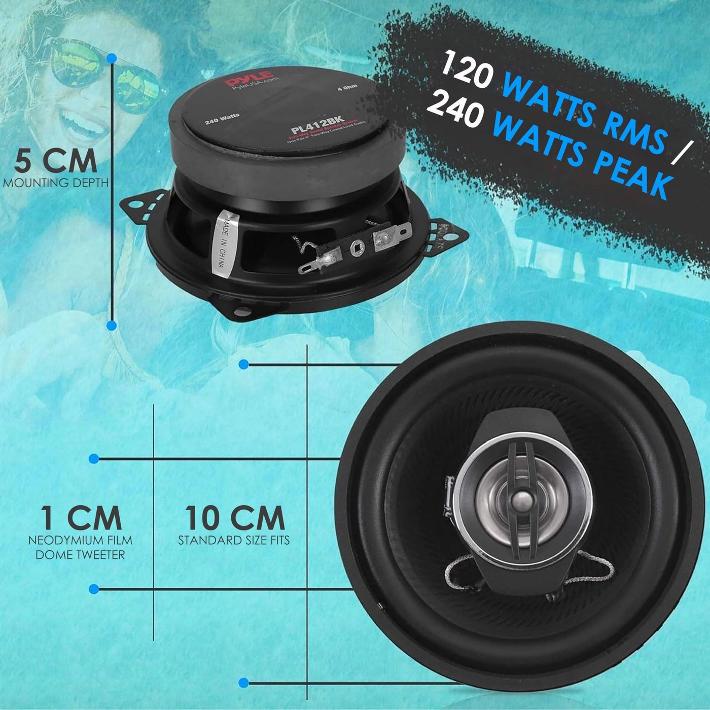 4" Car Sound Speaker - 2-Way