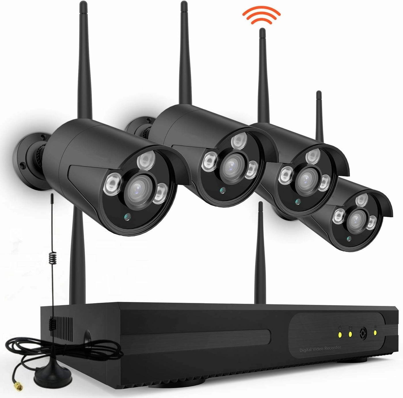 4CH DVR + Bullet Camera - 8pcs 1080P/2.0MP