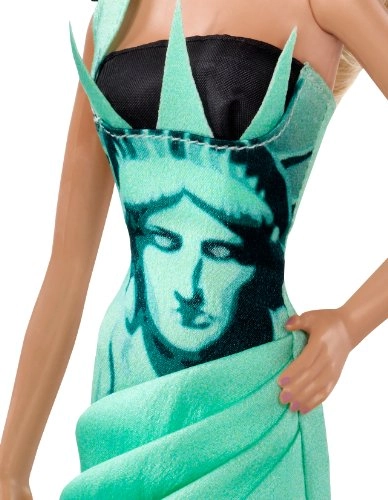 Barbie Dolls of the World Landmark Collection - Statue of Liberty Pink Label Ages 6+