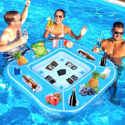 Floating Pool Games Table - Large Pool Game Table Set