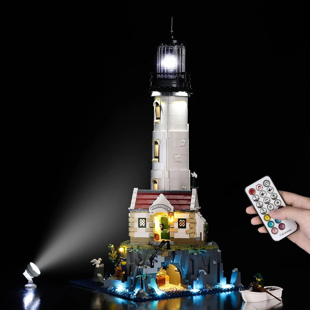 Kyglaring LED Lighting Set - Compatible with Lego 21335 Ideas Motorised Lighthouse Remote control version