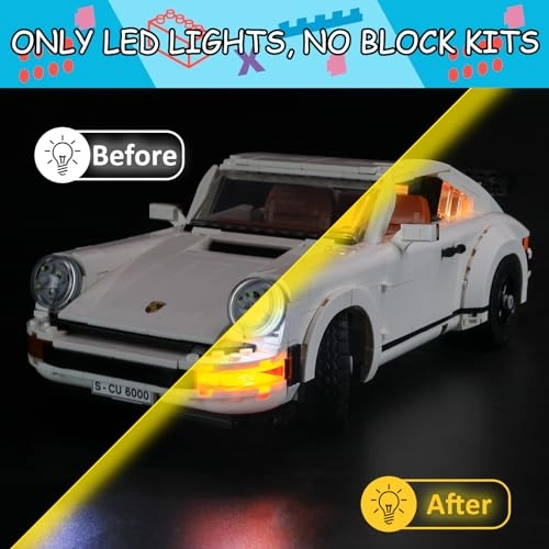 LED Light Kit for LEGO Creator Expert Porsche 911 10295