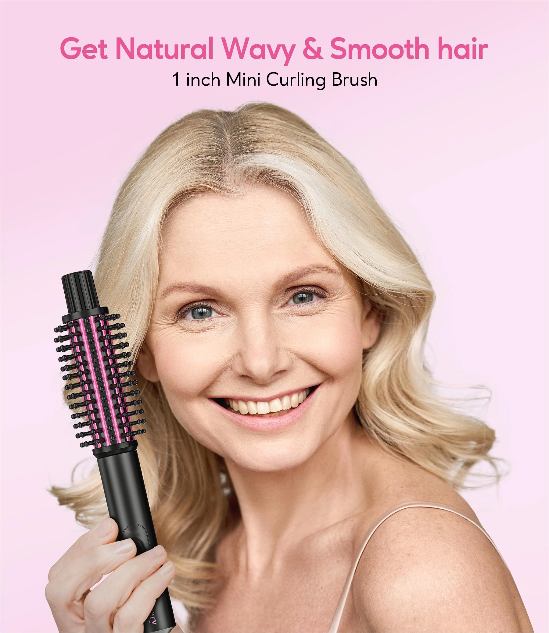 Mini Thermal Brush - 1 inch 3 Temperature Adjustable Dual Voltage