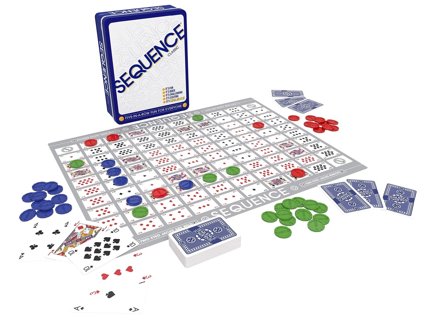 Sequence in a Tin - Five-in-a-Row